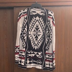 Geometric Patterned Cardigan